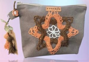 Sobres de tela y crochet